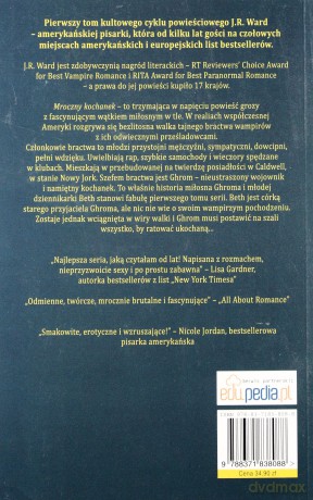 Bractwo Czarnego Sztyletu T.1 Mroczny Kochanek - Ward J.R. [KSIĄŻKA]