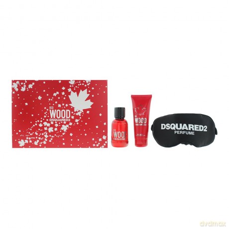 DsquaredÂ˛ Red Wood - woda toaletowa 50 ml + shower gel 100 ml + sleeping mask