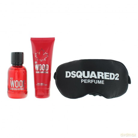 DsquaredÂ˛ Red Wood - woda toaletowa 50 ml + shower gel 100 ml + sleeping mask