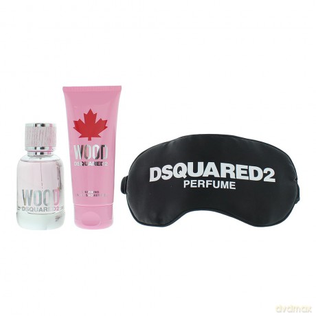 DsquaredÂ˛ Wood For Her - woda toaletowa 50 ml + shower gel 100 ml + sleeping mask