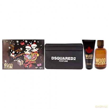 DsquaredÂ˛ Wood For Him - woda toaletowa 100 ml + shower gel 100 ml + card case