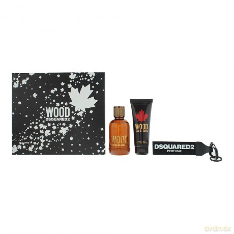DsquaredÂ˛ Wood For Him - woda toaletowa 100 ml + shower gel 100 ml + keychain