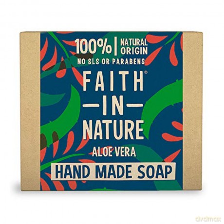 Faith in Nature Aloe Vera Vegetable Solid Soap (Hand Made Soap) 100 g