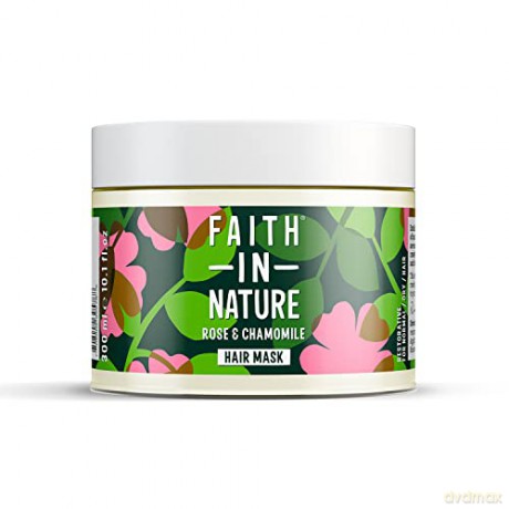 Faith in Nature Regenerating natural mask for normal and dry hair Roses and chamomiles (Hair Mask) 300 ml