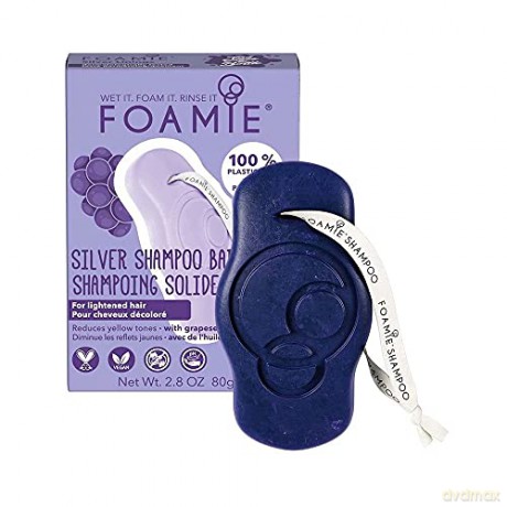 Foamie Solid shampoo for blonde and bleached hair Silver Linings (Shampoo Bar) 80 g