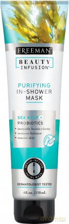 Freeman Cleansing Mask for Shower Seaweed + Probiotics + Serum Beauty Infusion 118 ml
