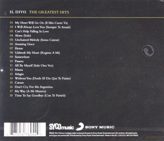 Il Divo: The Greatest Hits [CD]