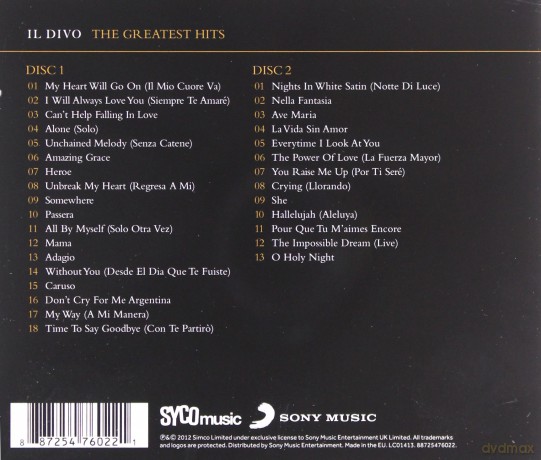 Il Divo: The Greatest Hits (Deluxe Gift Edition) [2CD]