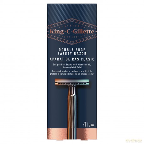 Gillette King shaver (Double Edge Safety Razor) + razors 5 pcs
