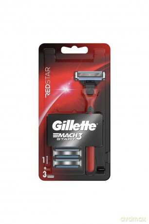 Gillette Mach3 Start Red shaver + 3 heads