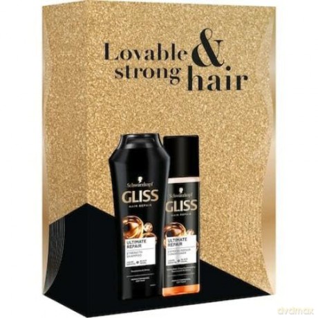 Gliss Kur Ultimate Repair care gift set for damaged and dry hair