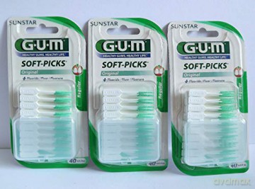 GUM Rubber interdental brushes SoftPicks Regular 40 pcs