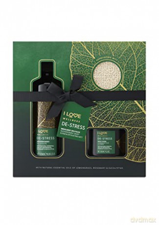 I Love Bath care gift set Wellness De-Stress Indlugent Spa Pack