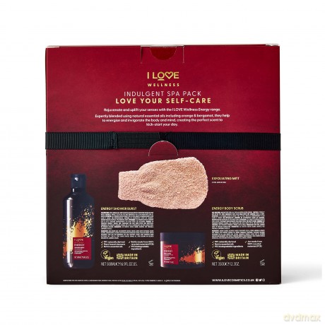 I Love Bath care gift set Wellness Energy Indlugent Spa Pack