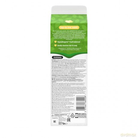 Johnson´s Washing gel for body and hair (Top-to-Toe Wash) - spare refill 1000 ml