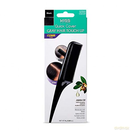 KISS (Quick Cover Gray Hair Touch Up Comb) - Shade: Black