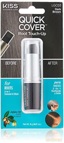 KISS (Quick Cover Gray Hair Touch Up Stick) 6 g - Shade: Dark Brown