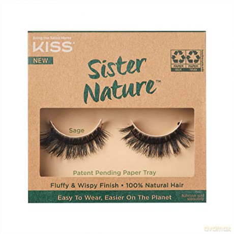 KISS Adhesive eyelashes ECO natural Sister Nature Lash 1 pair - Variant: Sage