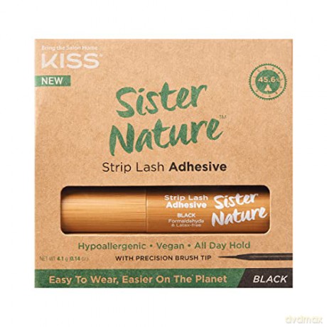 KISS Eyelash glue ECO natural Sister Nature (Strip Lash Adhesive) 5 g - Variant: Black