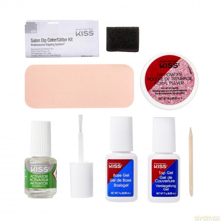 KISS Salon Dip Glitter Manicure Set (Glitter Kit)