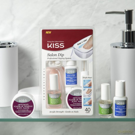 KISS Salon Dip Glitter Manicure Set (Glitter Kit)