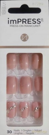 KISS Self-adhesive nails imPRESS Nails Crystal Blossom 30 pcs