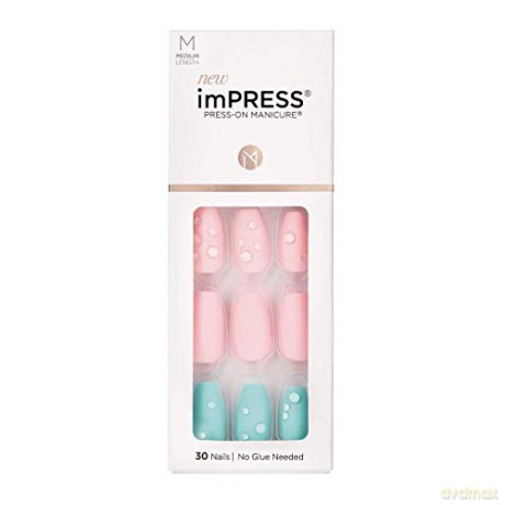 KISS Self-adhesive nails imPRESS Nails Dew Drop 30 pcs