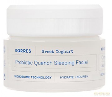 Korres Moisturizing night cream with probiotics Greek Yoghurt (Probiotic Quench Sleeping Facial) 40 ml