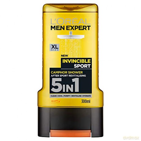 L´Oréal Paris Shower gel for body and hair Men Expert Invincible Sport (Shower Gel) - Volume: 300 ml