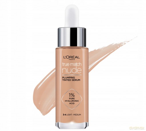 L´Oréal Paris True Match Nude (Plumping Tinted Serum) 30 ml - Shade: 3-4 Light Medium