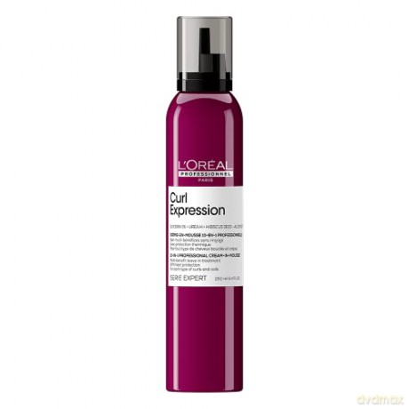 L´Oréal Professionnel Curl Expression 10-in-1 Multifunctional Cream Mousse for Curly and Wavy Hair ( Professional Cream-in-Mousse) 250 ml