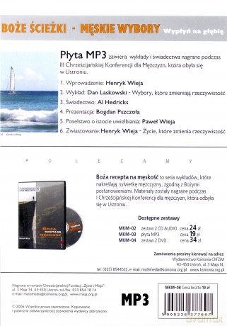 Boże ścieżki męskie wybory [AUDIOBOOK] [CD-MP3]