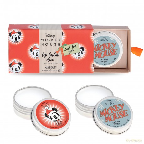 Mad Beauty Lip Balm Mickey Jingle All The Way (Lip Balm Duo) 2 x 12 g
