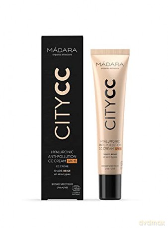 MÁDARA CC cream SPF 15 Beige Citycc (Hyaluronic Anti-Pollution Cc Cream) 40 ml