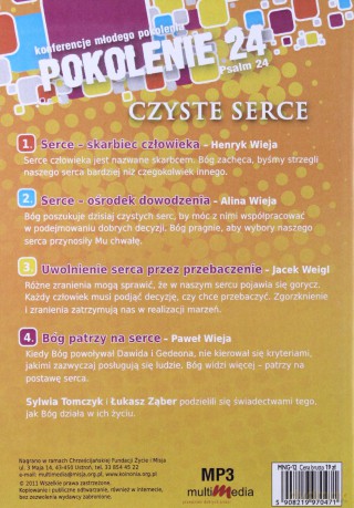 Pokolenie 24 - Czyste Serce [AUDIOBOOK] [CD-MP3]