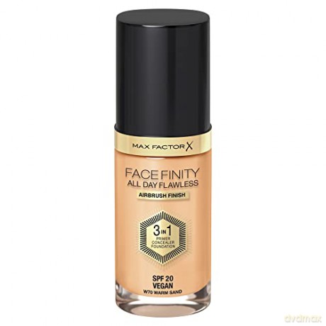 Max Factor Long-lasting makeup Facefinity 3 in 1 (All Day Flawless) 30 ml - Shade: 62 Warm Beige