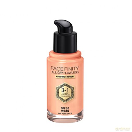 Max Factor Long-lasting makeup Facefinity 3 in 1 (All Day Flawless) 30 ml - Shade: 64C Rose Gold