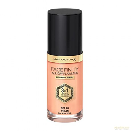 Max Factor Long-lasting makeup Facefinity 3 in 1 (All Day Flawless) 30 ml - Shade: 64C Rose Gold