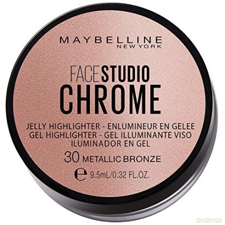 Maybelline Face Studio Chrome (Jelly Highlighter) 9.5 ml - Shade: 30 Metallic Bronze