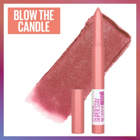 Maybelline Long-lasting lipstick in pencil SuperStay Birthday Edition (Ink Crayon) 1.5 g - Shade: 190 Blow the Candle