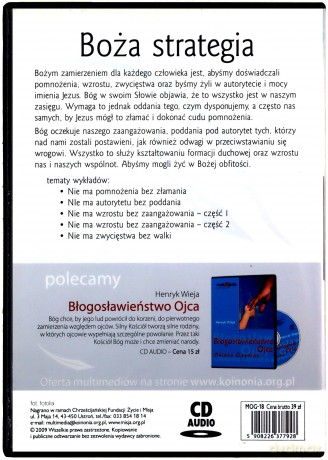 Boża Strategia [AUDIOBOOK] [CD]
