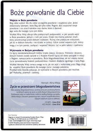 Boże powołanie dla Ciebie [AUDIOBOOK] [CD-MP3]