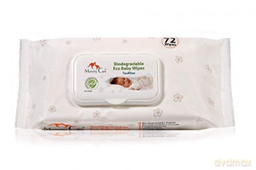 Mommy Care Biodegradable baby wipes 72 pcs