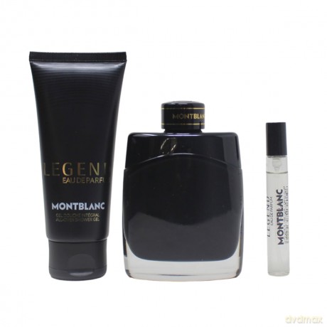 Montblanc Legend - woda perfumowana 100 ml + sprchový gel 100 ml + woda perfumowana 7,5 ml