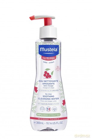 Mustela Łagodząca woda oczyszczająca do skóry bardzo wrażliwej, 300 ml
