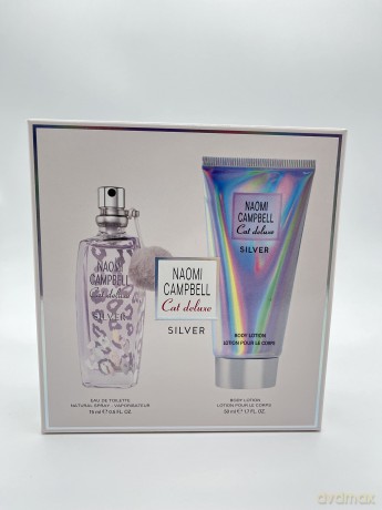 Naomi Campbell Cat Deluxe Silver - woda toaletowa 15 ml + body lotion 50 ml