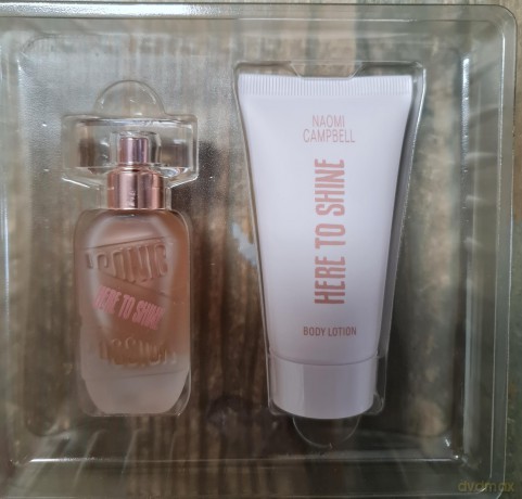 Naomi Campbell Here To Shine - woda toaletowa 15 ml + body lotion 50 ml