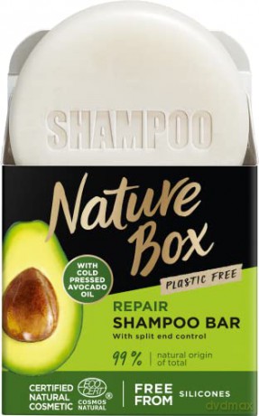 Nature Box Solid shampoo for hair regeneration and control of split ends Avocado Oil (Shampoo Bar) 85 g