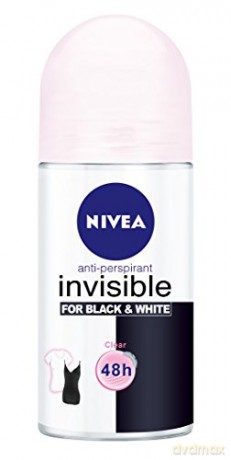 Nivea Ball antiperspirant Invisible For Black & White Clear 50 ml