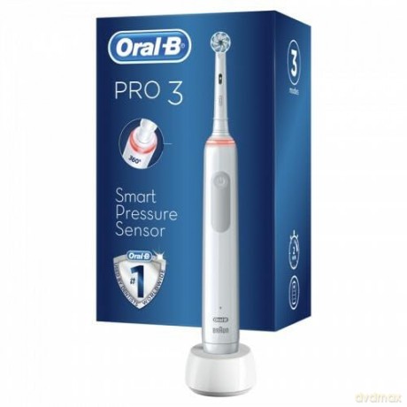 Oral B Electric toothbrush PRO 3 3000 Sensitiv e Clean White